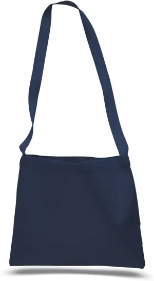 Small Canvas Messenger Bags for DIY, Art & Crafts Projects, or Promotions Set of 6 (Navy)