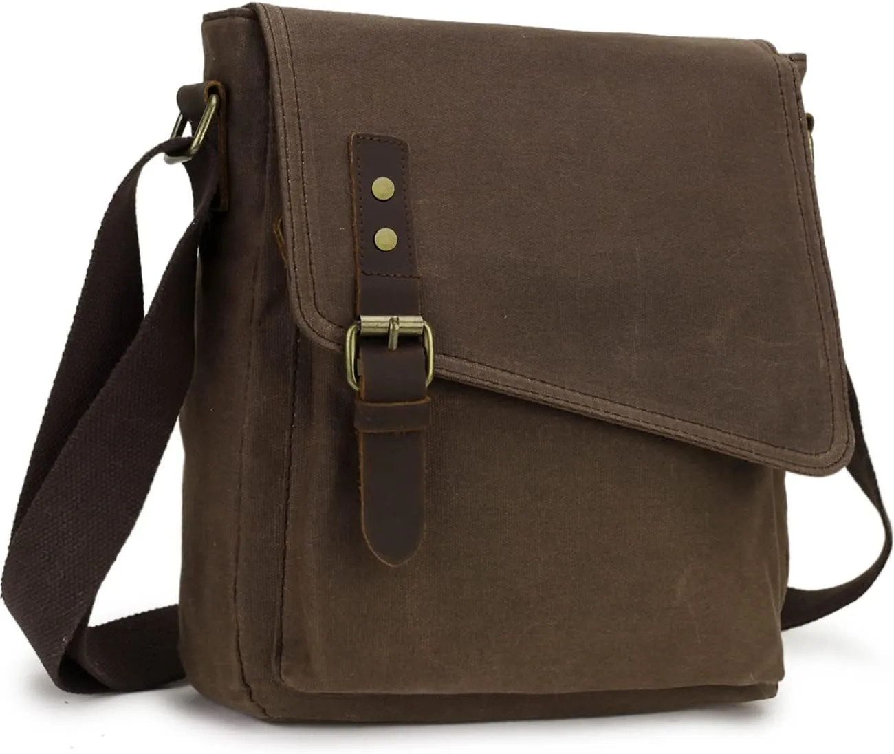 Small Messenger Bag,VONXURY Water Resistant Shoulder Bag Canvas Crossbody Purse for Women Men