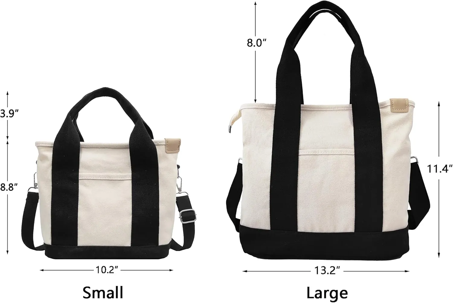 Small Tote Bag with Zipper Tote Bag for Women Canvas Crossbody Bag Shoulder Bag Satchel Hobo Bag Messenger Bag 2025