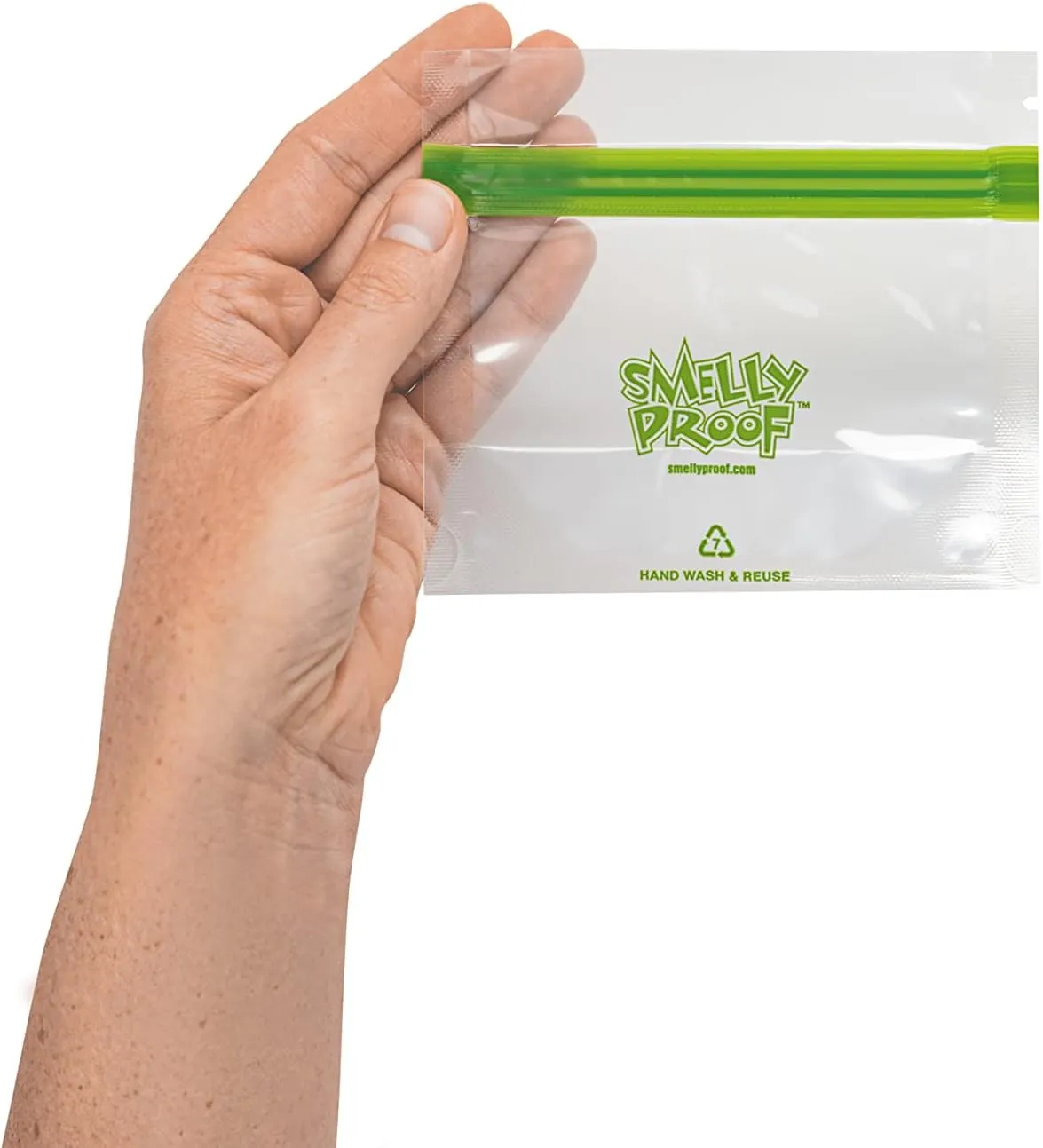 Smelly Proof 25 x Expandable Stand-Up & Fill REUSABLE Food Storage Bags Designed, US Made, PEVA & BPA FREE, Reusable Freezer Bags, Dishwasher-Safe, Clear 3 mils STAND & FILL 4" x 3" - 25pk
