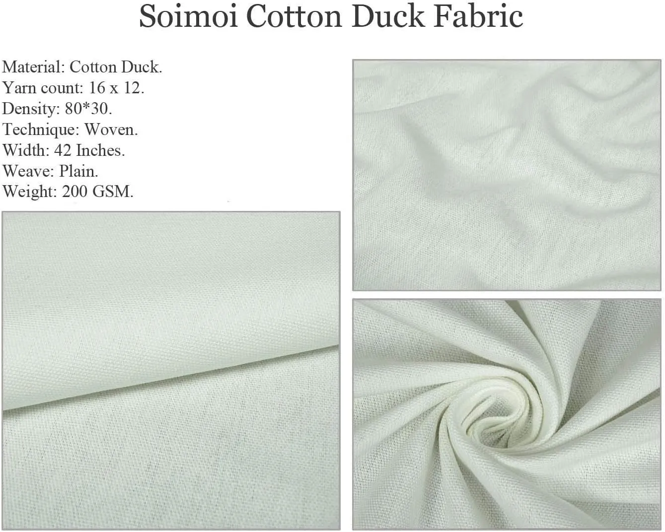 Soimoi Cotton Canvas White Fabric - by The Yard - 42 Inch Wide - Flamingo & Leaves Tropical - Flamingo Haven: Exotic Leaves with Pink Flamingos Printed Fabric