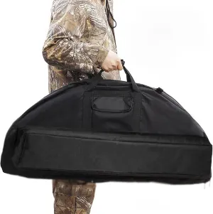 SOPOGER Lightweight Soft Compound Bow Case with Pockets, 600D Water-Resistant Archery Backpack Bow Bag for Hunting