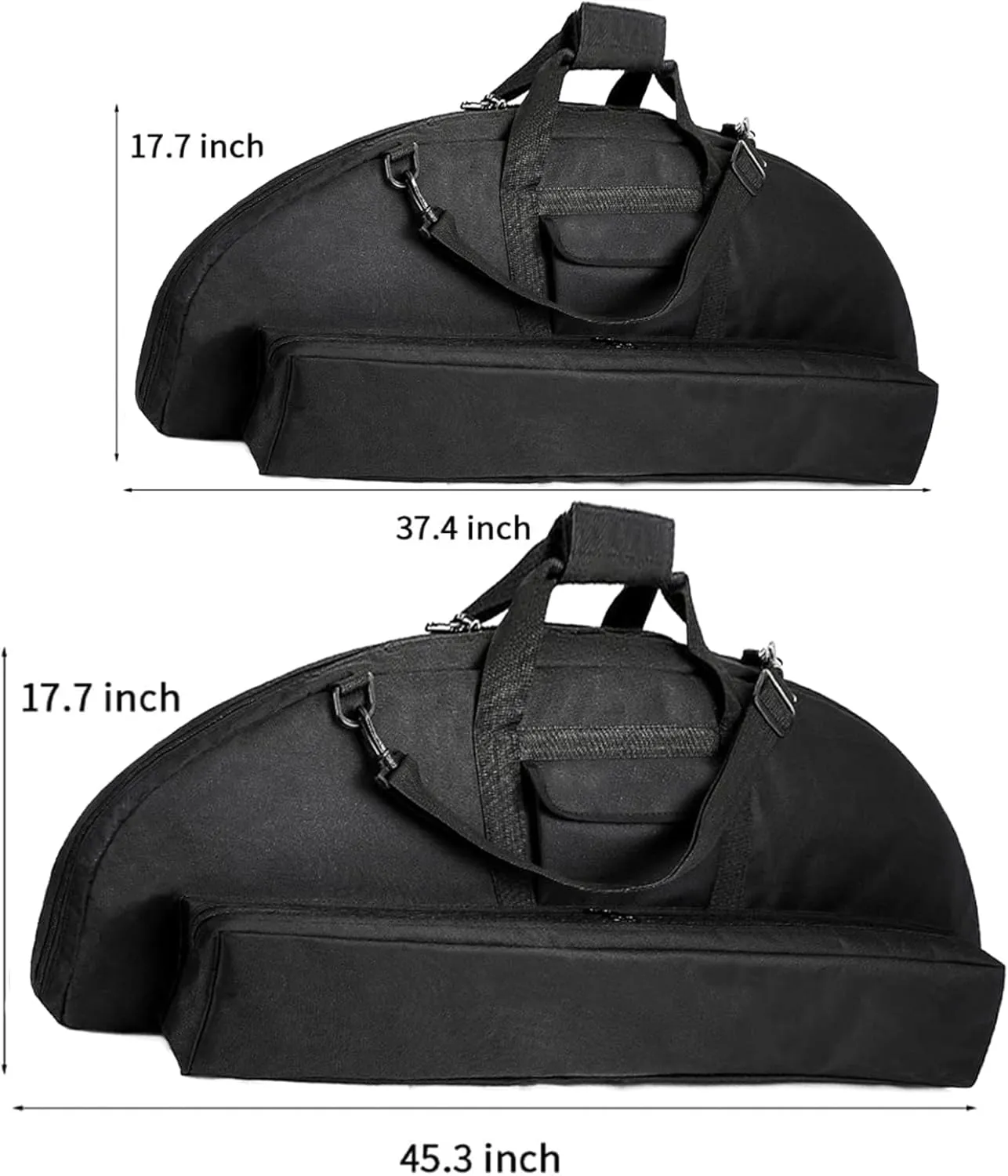 SOPOGER Lightweight Soft Compound Bow Case with Pockets, 600D Water-Resistant Archery Backpack Bow Bag for Hunting