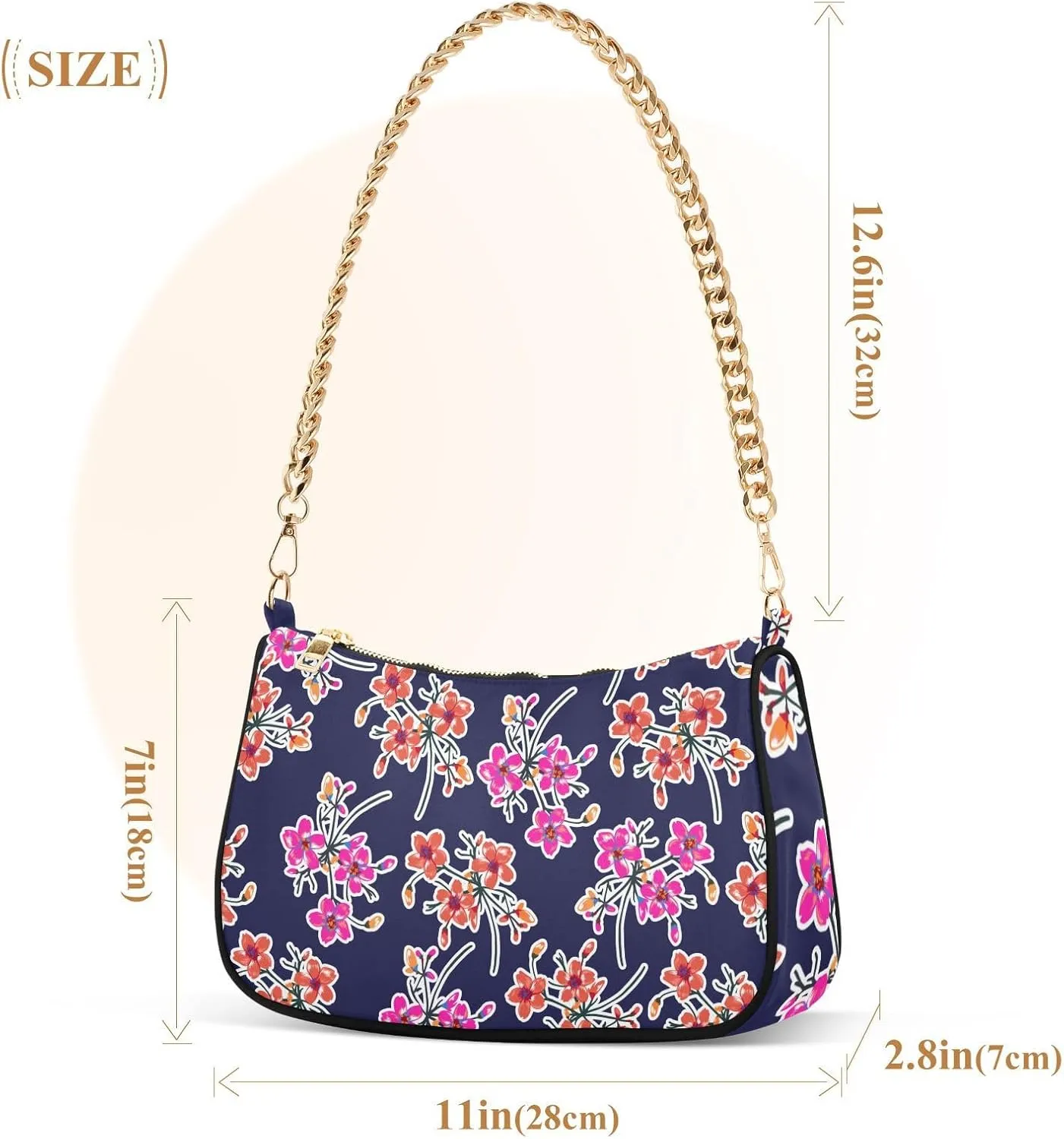 Spacious Handbag for Women Lightweight with Elegant Chain Strap for Daily Commuting