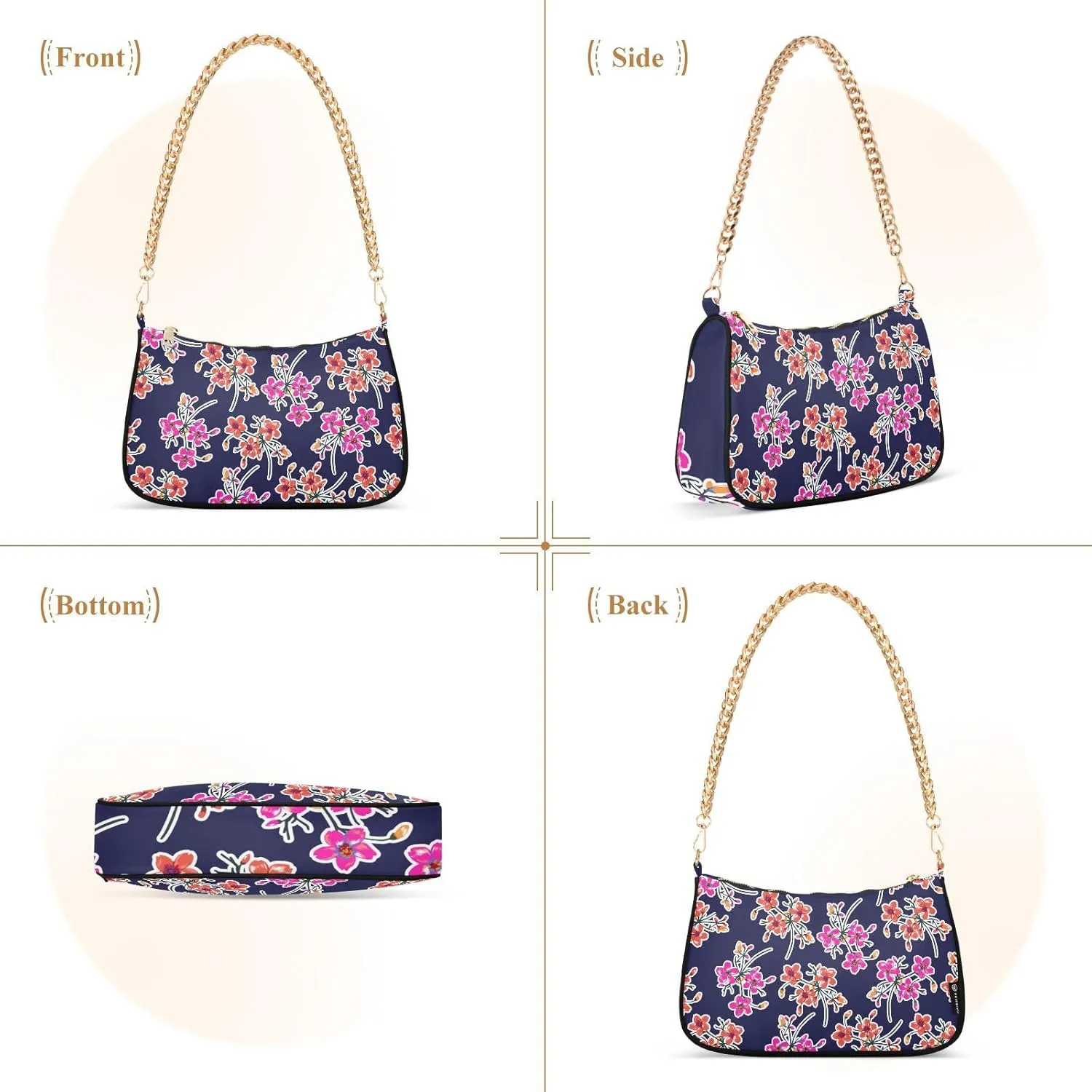 Spacious Handbag for Women Lightweight with Elegant Chain Strap for Daily Commuting
