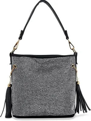 Sparkling Hand Bag Handbags Rhinestone Hobo Purses Crossbody for Women