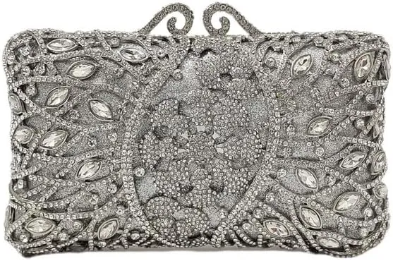 Sparkly Crystal Clutch Women Diamond Minaudiere Party Evening Bags Rhinestone Wedding Cocktail Bridal Purse Handbags