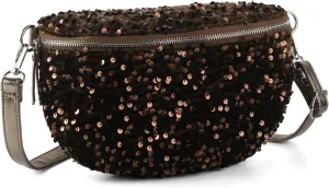 Sparkly Sequin Fanny Packs Glitter Waist Packs with Adjustable Strap for Women Girls Unisex
