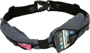SPIbelt Dual Pocket Pro Running Belt for Adults, Expandable Pockets, Adjustable Waist, No Bounce, Anthracite with Black Zipper