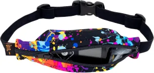 SPIbelt Kids Pocket Belt, Expandable Pocket, Adjustable Waist Belt, No Bounce, No Logo Band, Rave with Black Zipper