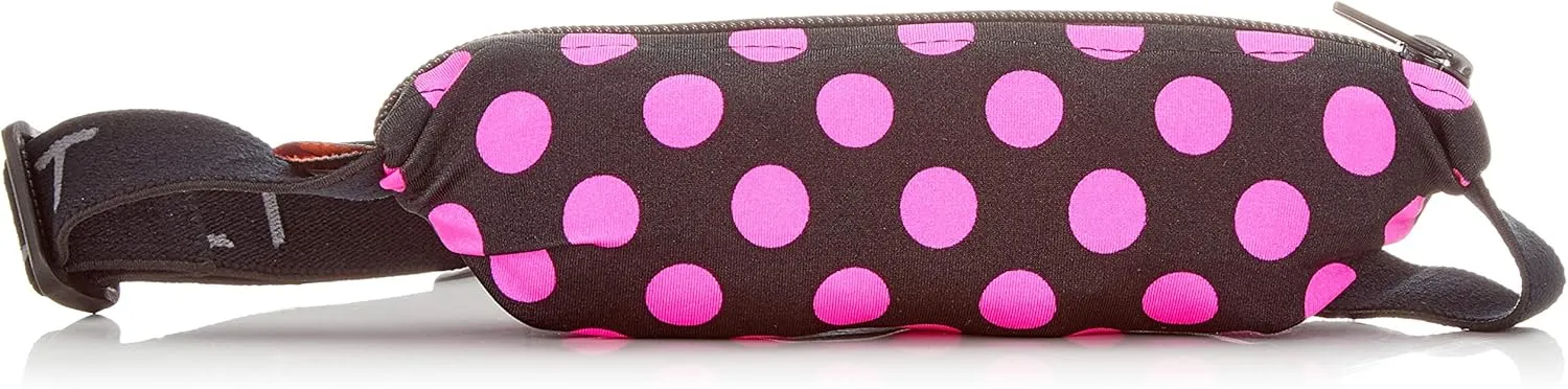 SPIbelt Running Belt Original Pocket, No-Bounce Waist Bag for Runners, Athletes Men and Women, fits Smartphones iPhone 6 7 8 X, Workout Fanny Pack, Expandable Sport Pouch, Adjustable Pink Polka