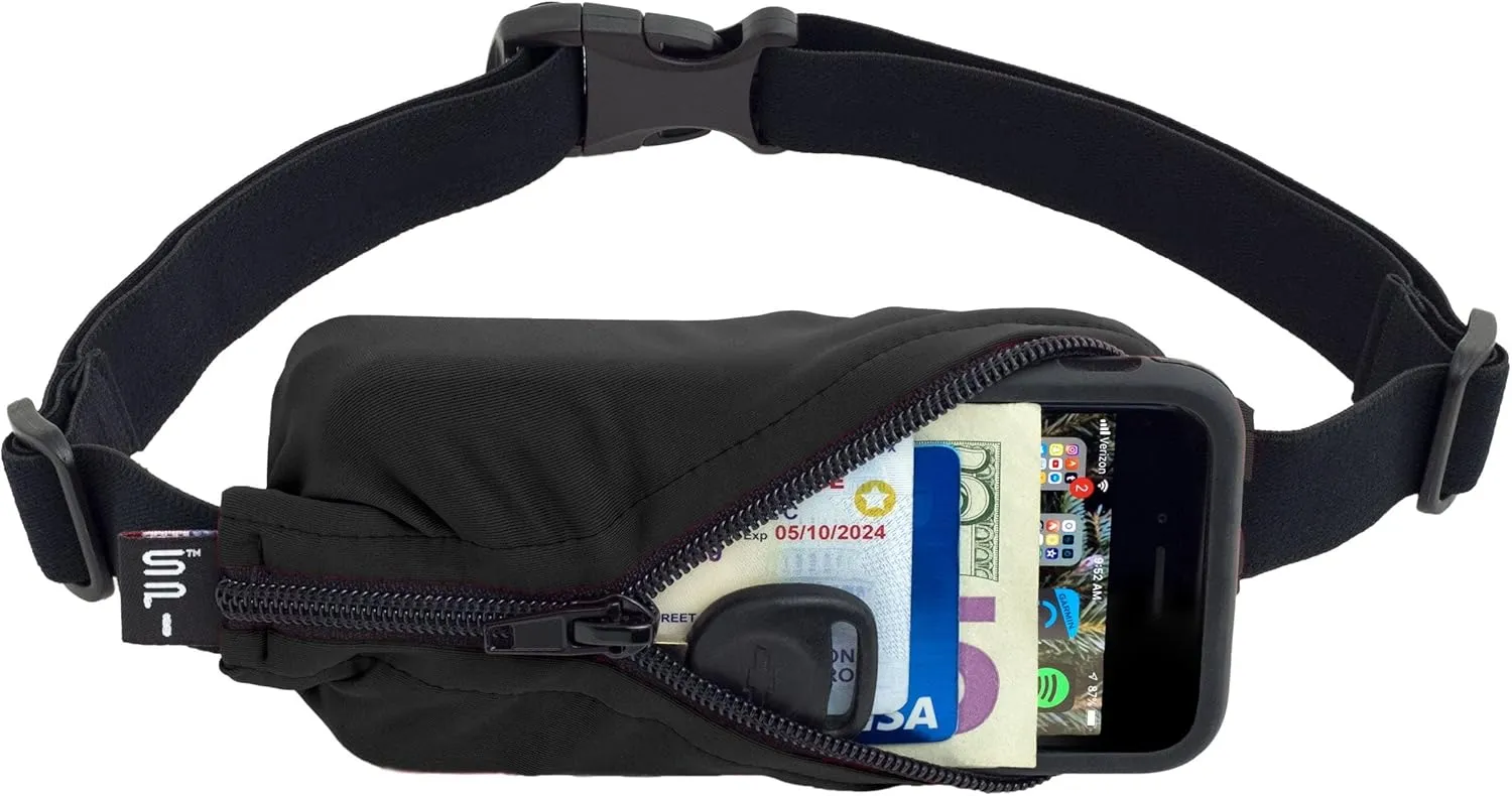 SPIbelt Women's Running Belt Phone Holder Expandable Pocket Adjustable Waist, One Size