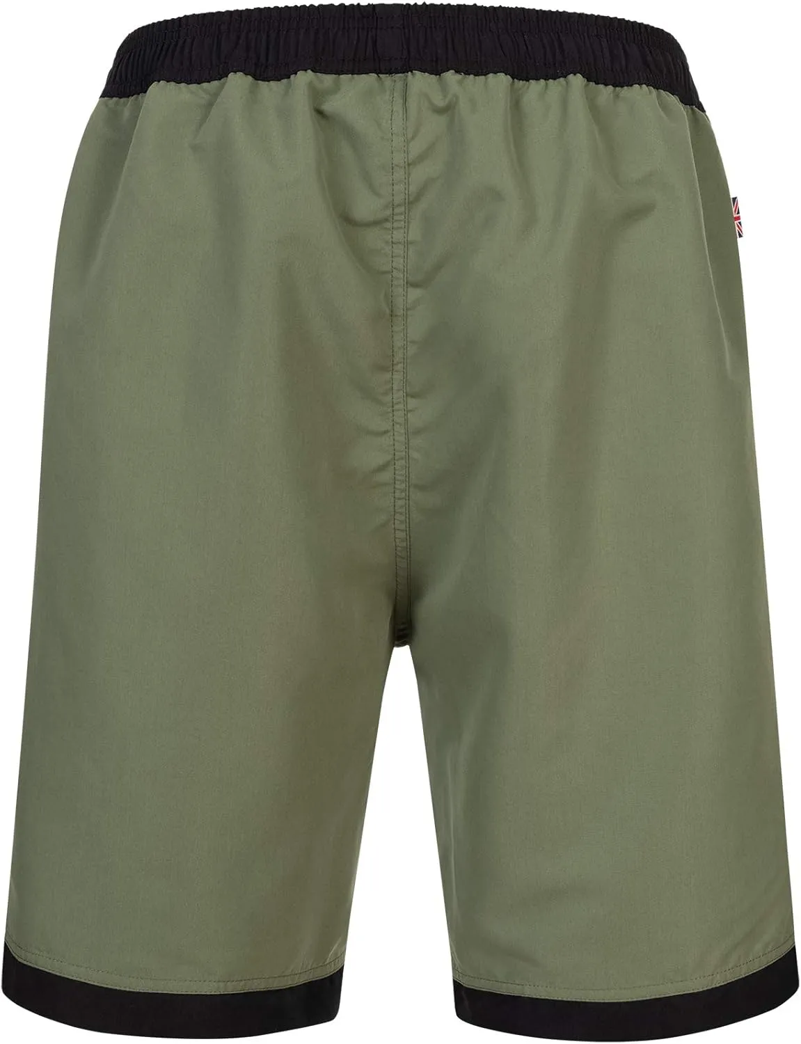 Spirit of England Lonsdale Men´s Logo Beach Shorts Olive Green Surfing Board Swimming Pants Trunks