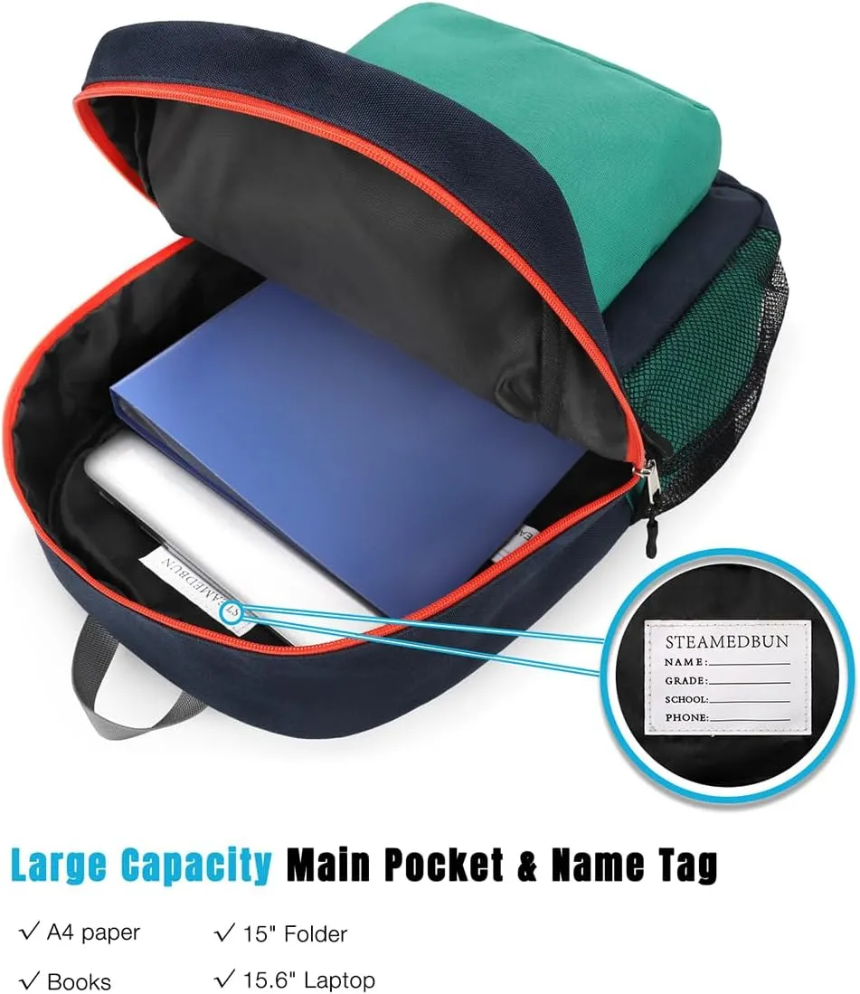 STEAMEDBUN Kids Backpack for Boys 5-9,Boys Backpack for Elementary School Bag