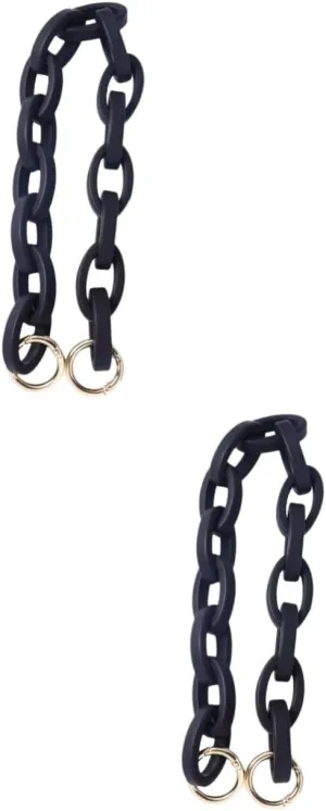 STOBOK 2 Pcs Belt Bags for Women Matte Resin Chain for Handbag Replacement Bag Strap