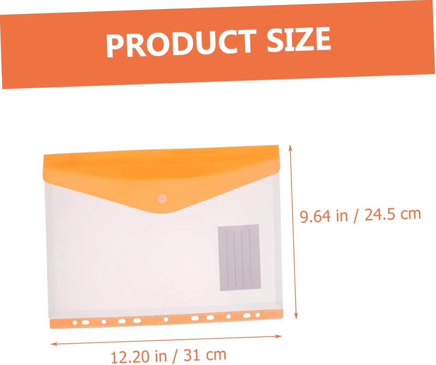 STOBOK 36 Pcs File Binder Plastic File Envelope Clear Binder File Binder Envelope Folders Binder for File Envelopes Pockets Snap Button Pouch Test Bag Student Pp Ring