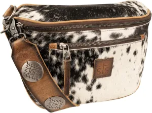 STS Ranchwear Womens Vaquero Sachi Cowhide/Tan Leather Sling Bag OS
