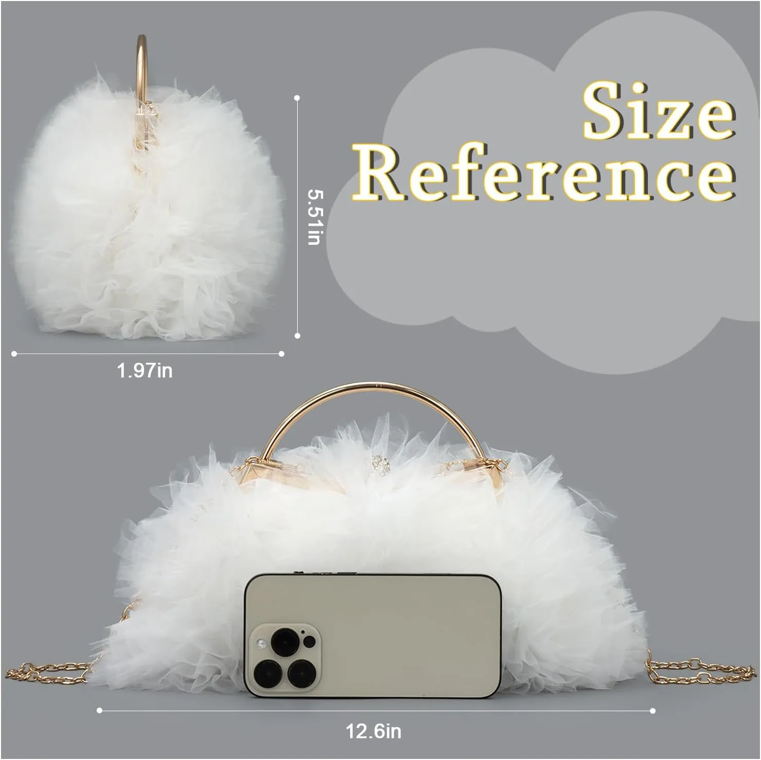 SUKUTU Women Lace Evening Handbag Floral Clutches Purse with Detachable Chain for Wedding Prom Party