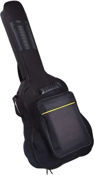 Sure Luxury 41 Inch Acoustic Guitar Soft Case Gig Bag Backpack - Black