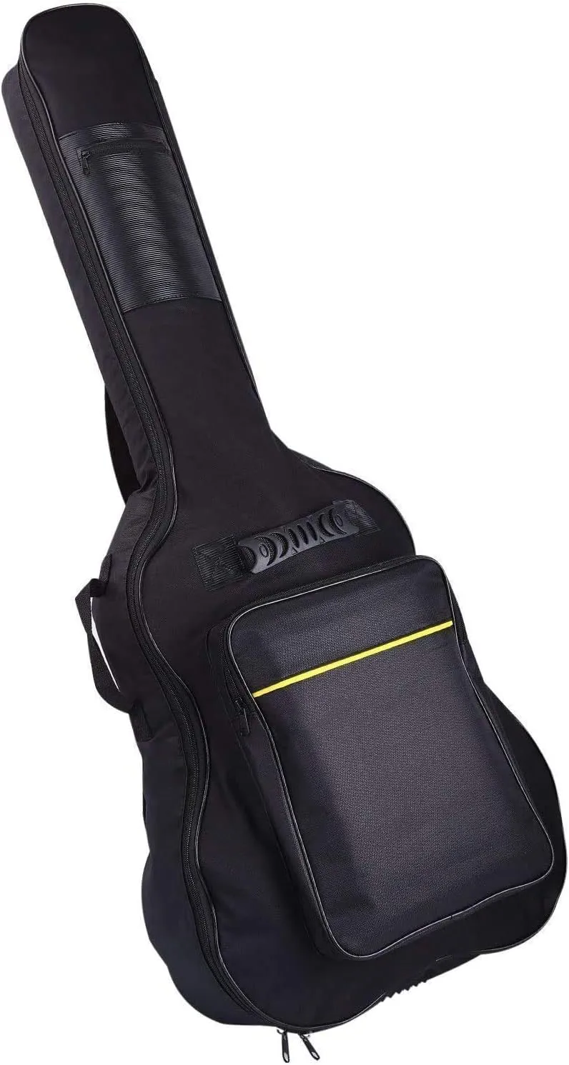 Sure Luxury 41 Inch Acoustic Guitar Soft Case Gig Bag Backpack - Black