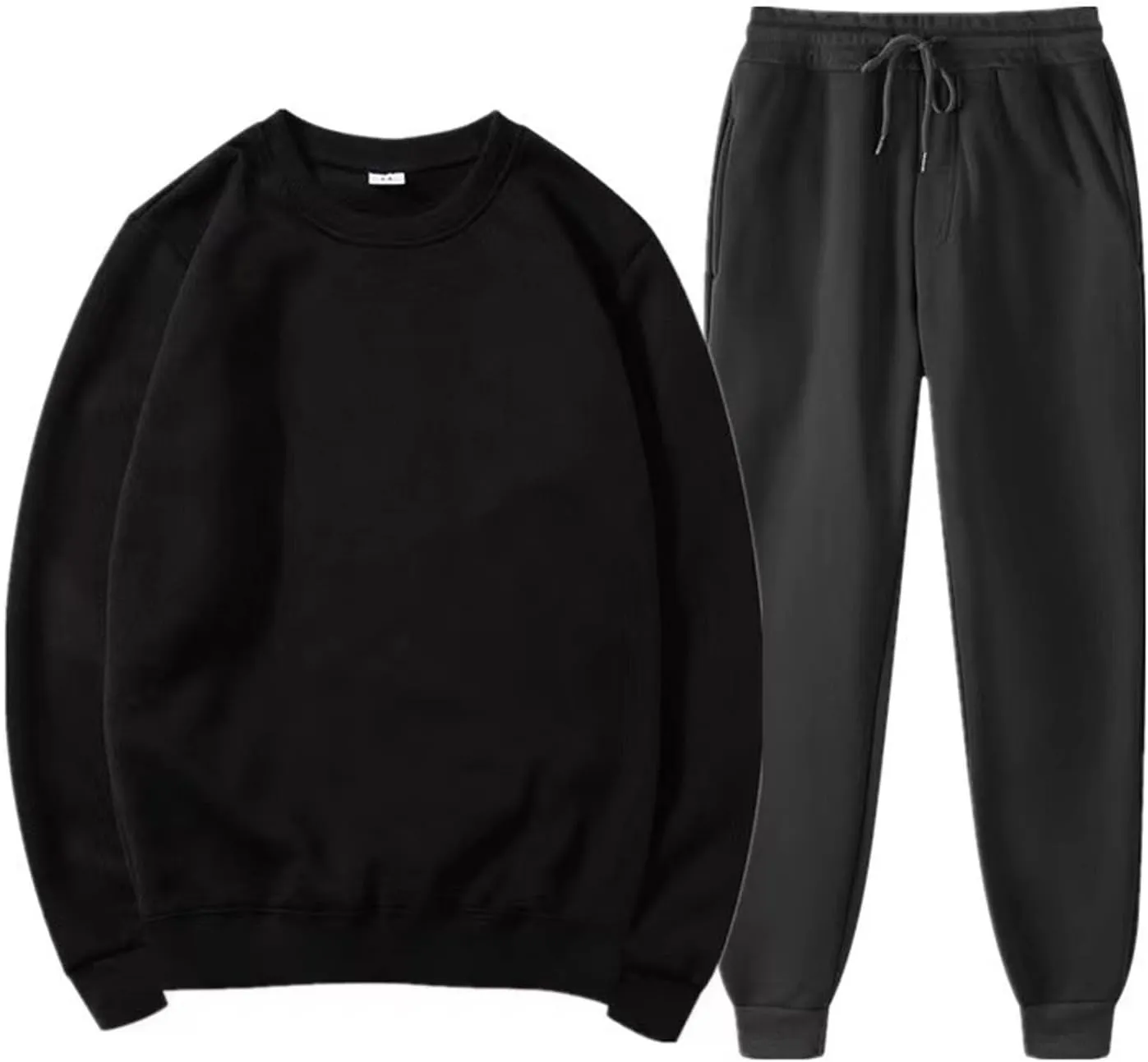 Sweatpants for Men Pants Track Cuff Spliced Solid Color Lace up Workout Pants Drawstring Sweatpants with Pockets