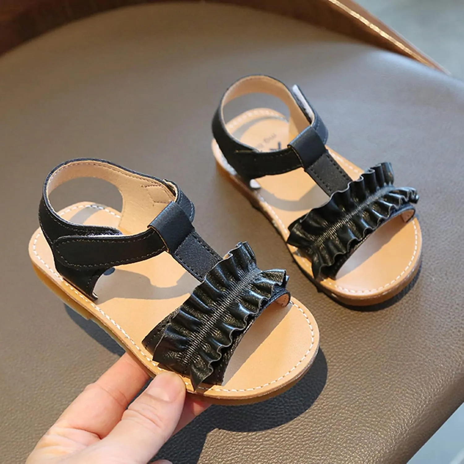 Swim Shoes for Toddler Girl Soft-Soled Sandals Princess Shoes Kids Children Girls Split Sole Ballet Slippers for Girls