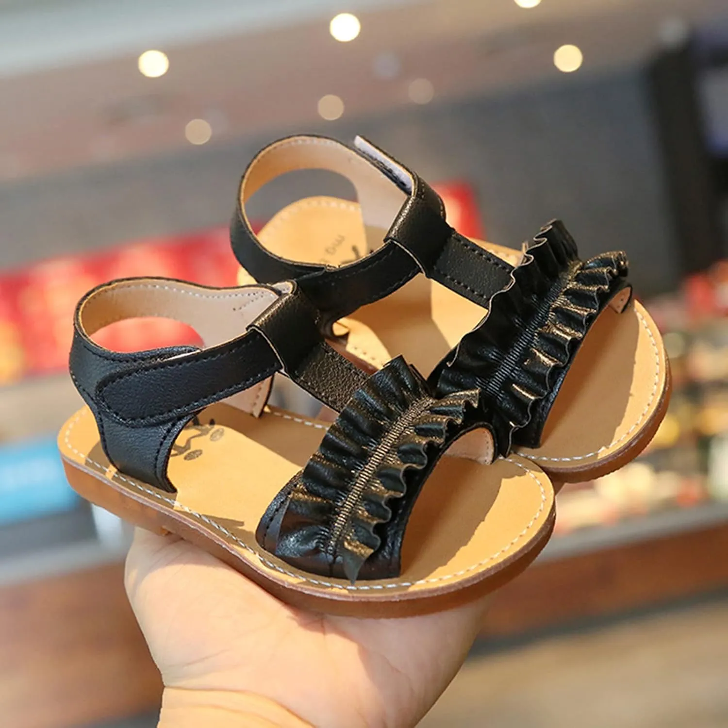 Swim Shoes for Toddler Girl Soft-Soled Sandals Princess Shoes Kids Children Girls Split Sole Ballet Slippers for Girls