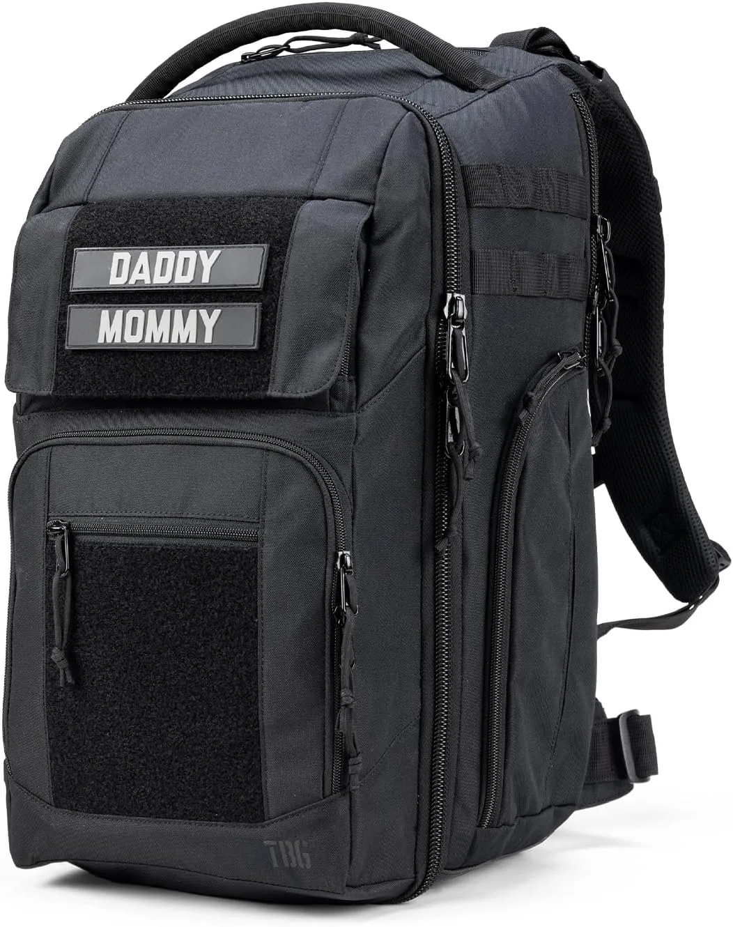 Tactical Baby Gear Everyday Diaper Bag Backpack for Men w/Changing Mat (Black Everyday)