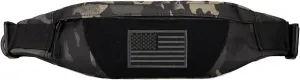 Tactical Fanny Pack for Men Running Belt Small Military Waist Bag for Travel Hiking Climbing Fishing, Black Camo