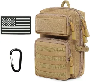 Tactical Molle Utility Pouch, Compact EDC Tool Pouch Bag Tactical Phone Pouches Medical EDC IFAK Pack Mini Waist Pouches