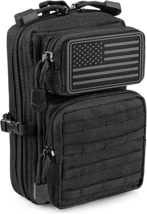 Tactical Molle Utility Pouch, EDC Tool Pouch Tactical Phone Pouches Mini Waist Pouches Medical EDC IFAK Pack Mini Design of 3-Day Backpack