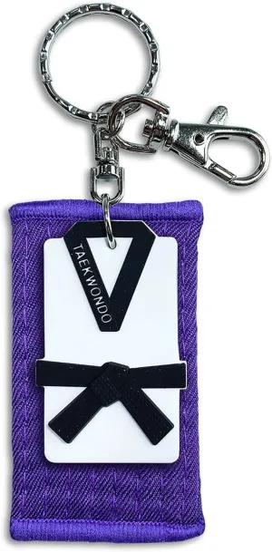 Taekwondo Key Chain with Name tag-Premium Quality-Thoughtful Gift Idea for Martial Arts Students and Teachers