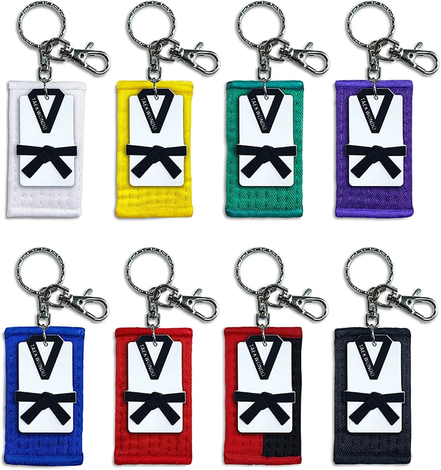 Taekwondo Key Chain with Name tag-Premium Quality-Thoughtful Gift Idea for Martial Arts Students and Teachers