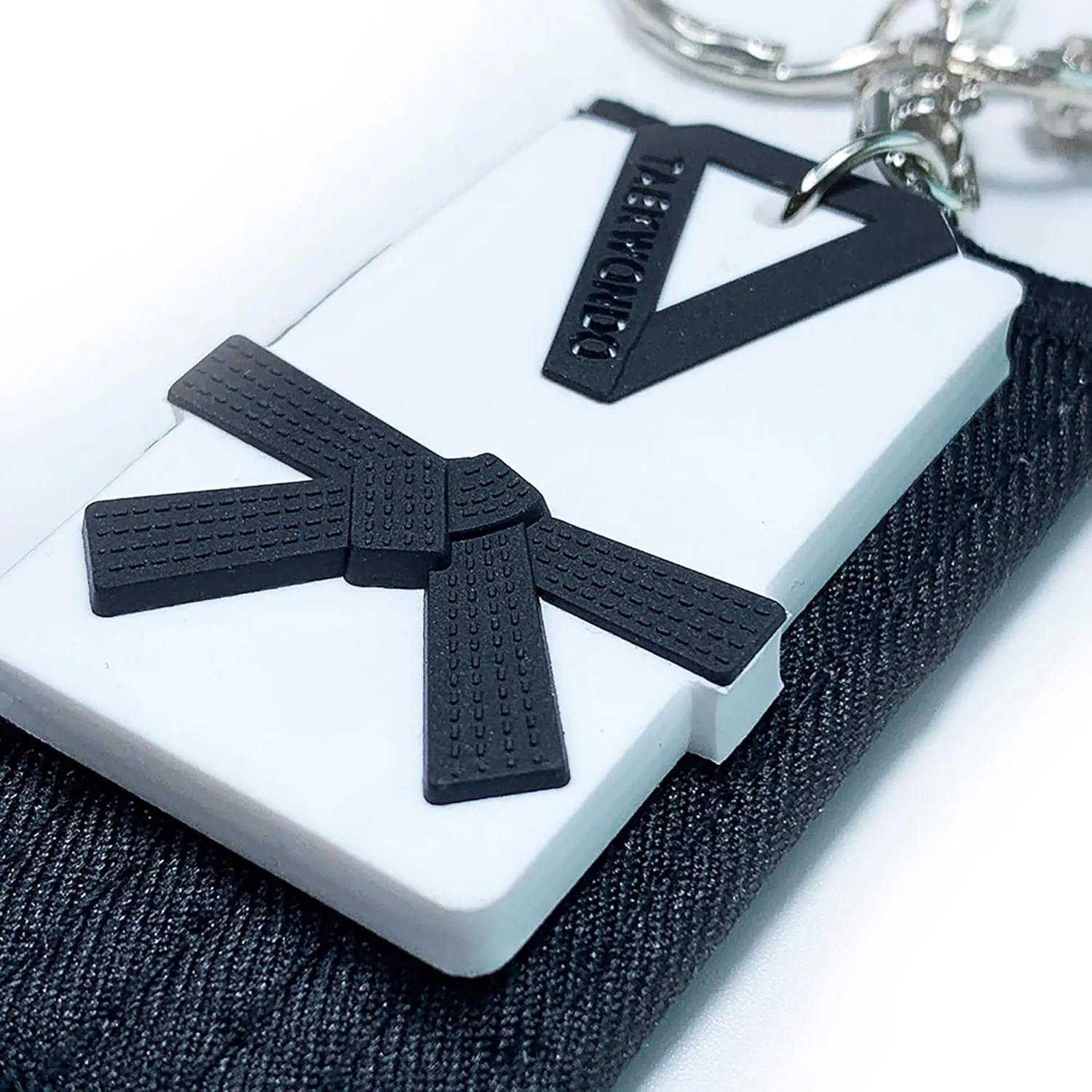 Taekwondo Key Chain with Name tag-Premium Quality-Thoughtful Gift Idea for Martial Arts Students and Teachers