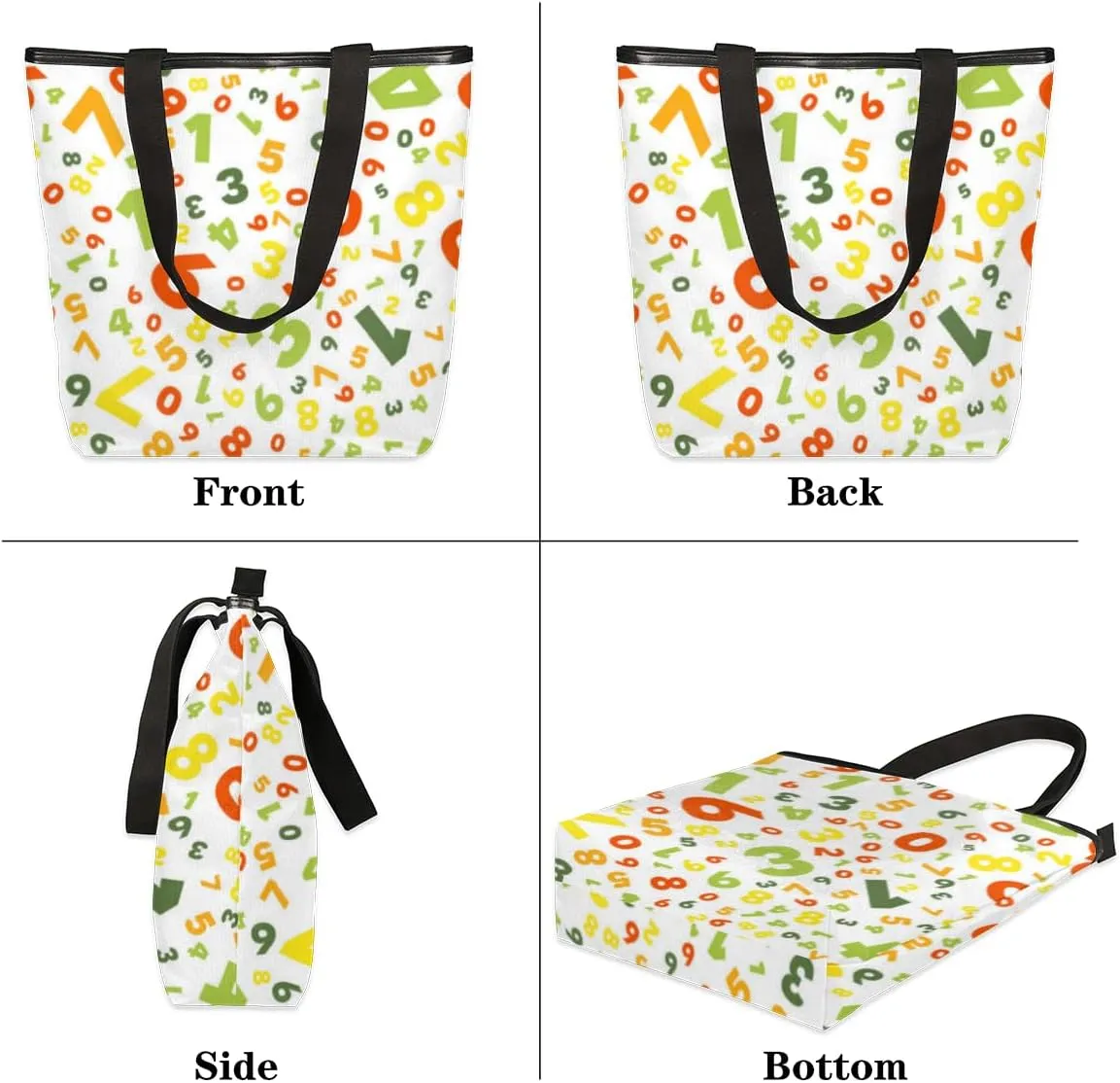 Tavisto Canvas Tote Bag,Blue Sky Peach Blossom Grocery Shopping Bags 11"x13.6"x4" Durable
