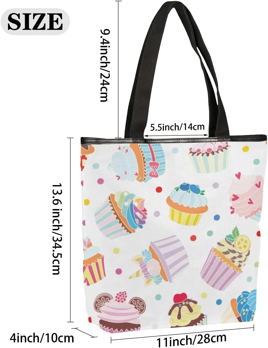 Tavisto Canvas Tote Bag,Blue Sky Peach Blossom Grocery Shopping Bags 11"x13.6"x4" Durable