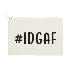 The Cotton & Canvas Co. #IDGAF Cosmetic Bag and Travel Make Up Pouch