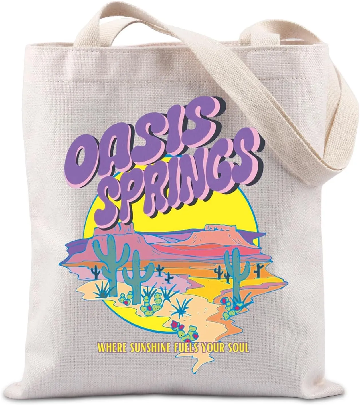 TIIMG Oasis Springs Gift Desert World Gift Game Player Tote Bag
