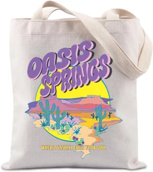 TIIMG Oasis Springs Gift Desert World Gift Game Player Tote Bag