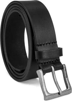 Timberland mens Classic Leather Jean Belt 1.4 Inches Wide