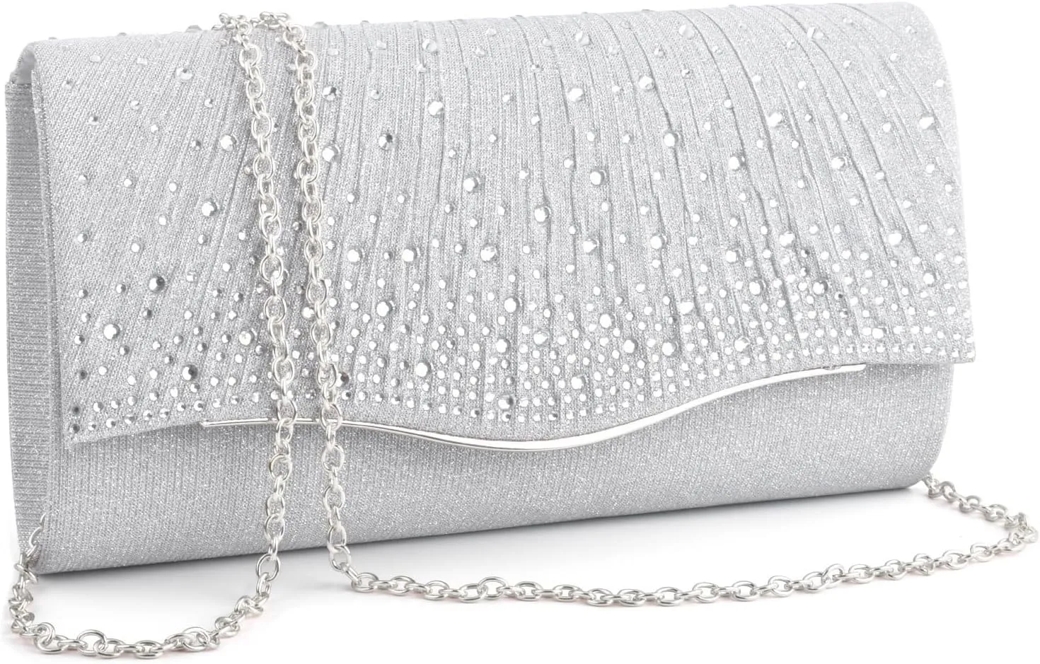 TINDTOP Clutch Purses for Women, Formal Evening Bags Suede Shoulder Envelope Party Handbags Wedding Cocktail Prom Clutches