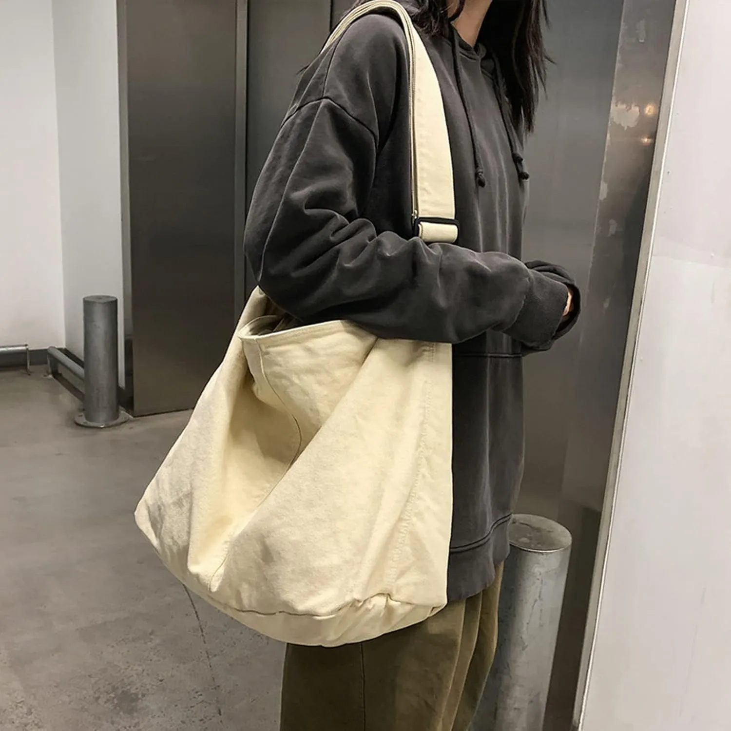 Tote bag for woman casual canvas bag female large capacity handbag men and women shoulder bag