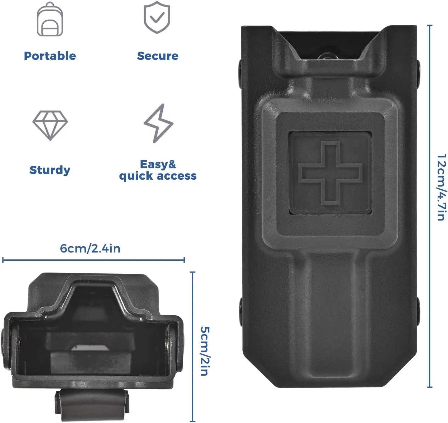 Tourniquet Holder, Molle Tourniquet Pouch for Gen 7 CAT Tourniquet or Older, Molle Tourniquet Holder Fits Molle Equipment, Police Gear, Duty and Utility Belt Up to 2.75 inch Wide