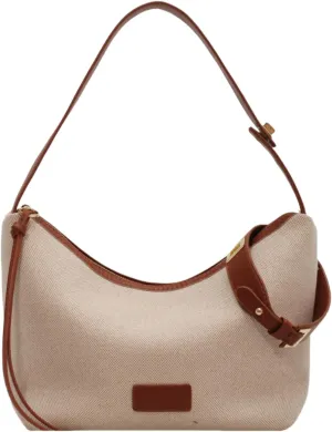 Trendy Women's Large Capacity Canvas Crossbody Bag with Adjustable Strap, Buckle & Zip Design,Festive Gifting