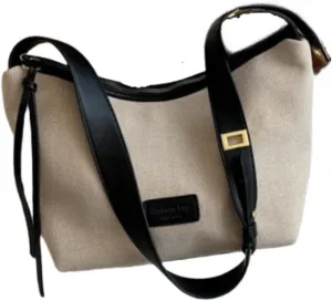 Trendy Women's Large Capacity Canvas Crossbody Bag with Adjustable Strap, Buckle & Zip Design,Festive Gifting