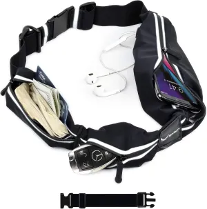 Ultimate 3-Pocket Running Fanny Pack w/RFID Blocking Sleeve – Fits iPhone X, 11-16 & Android Samsung – No Bounce, Waterproof Fitness & Travel Belt – Sleek, Durable, Secure, Ideal for Active Lifestyles