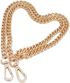 Upscale Replacement Purse Chain 47", Wide 13mm Chunky Aluminum Metal Purse Chain Strap Replacement for Dionysus Cross-Body Bag Shoulder Bag Handbag Chain with Alloy Buckles(Gold)
