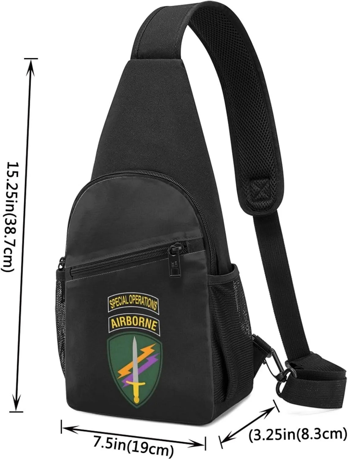 Us Civil Affairs And Psychological Operations Command Airborne Adjustable Fanny Pack Waist Bag For Travel Sports