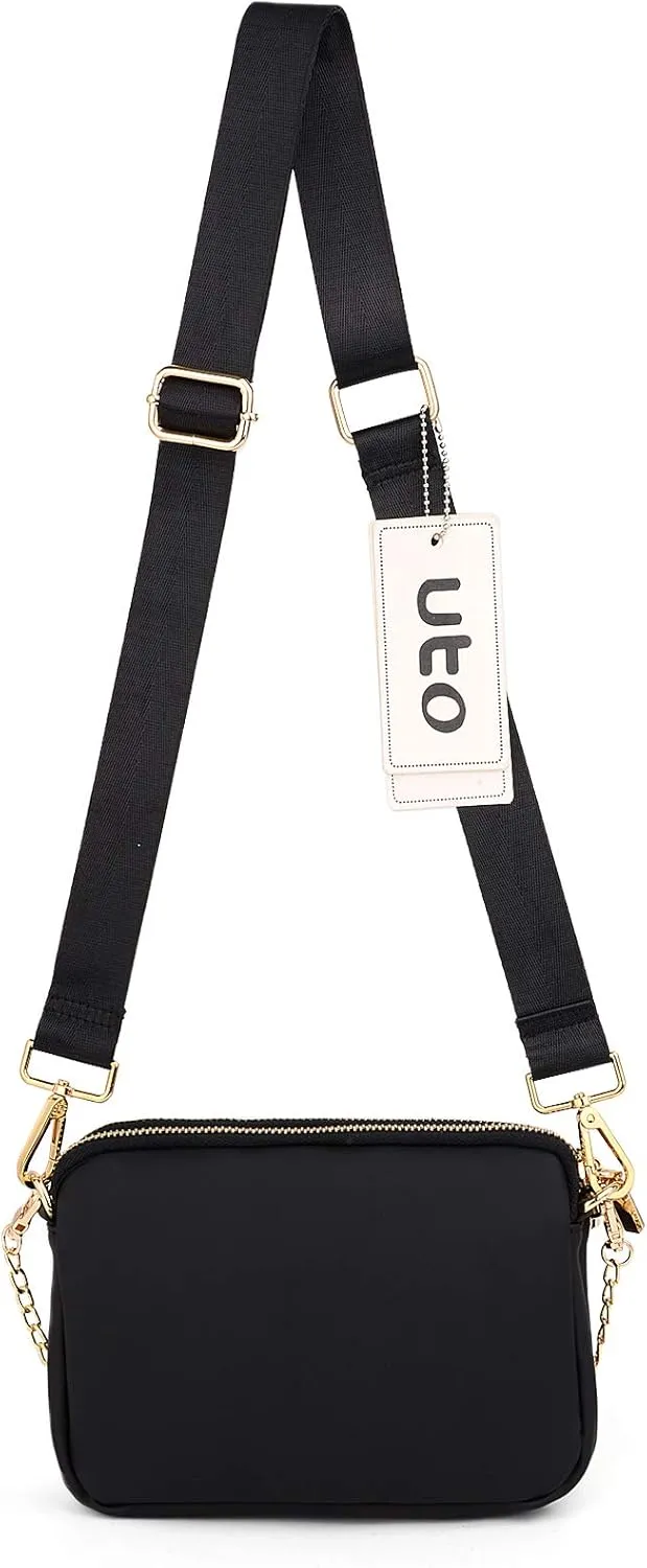UTO Small Crossbody Bags for Women 3 in 1 Trendy Belt Purse Fashion Designer Mini Cute Sling Fanny Chest Pack