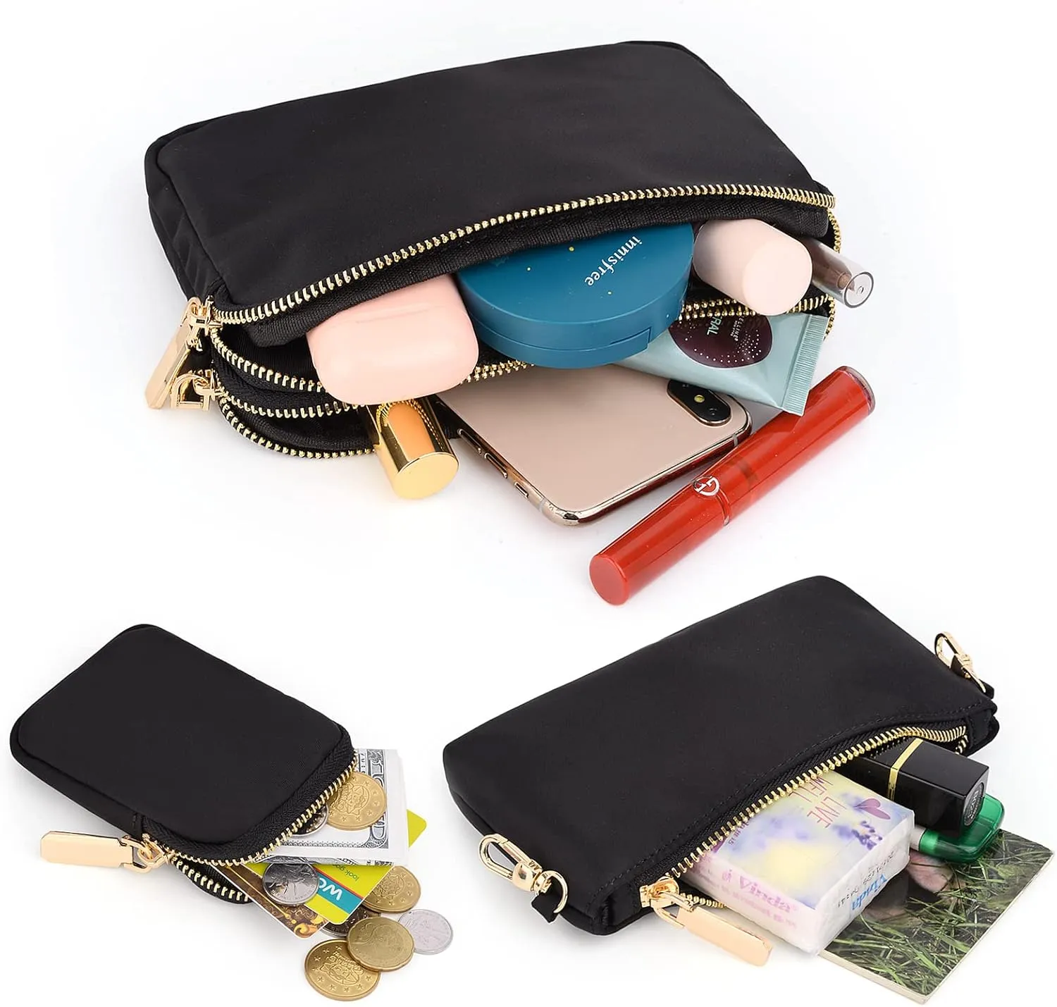 UTO Small Crossbody Bags for Women 3 in 1 Trendy Belt Purse Fashion Designer Mini Cute Sling Fanny Chest Pack